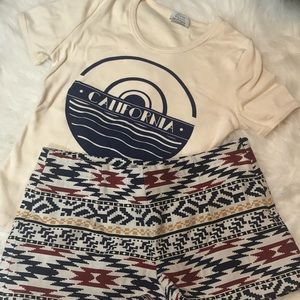 Zara shorts and top BUNDLE